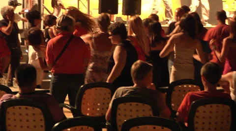 Dancing in resort. Stock Footage 30316295