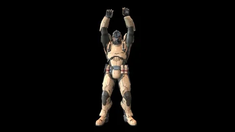 Dancing robot animation Stock Footage 107658393