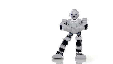 Dancing robot humanoid. Stock Footage