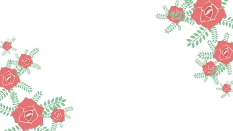Dancing Roses Frame Vertical Stock Footage 268982775