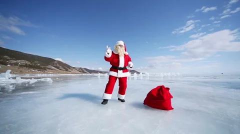 Dancing santa claus Stock Footage 41577701