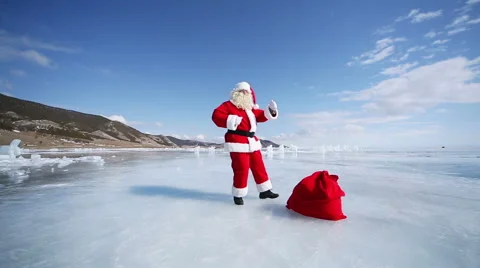 Dancing santa claus Stock Footage 41577708