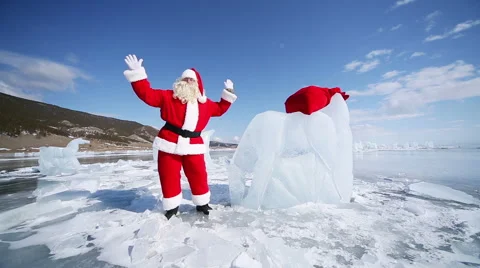Dancing santa claus Stock Footage 41577728