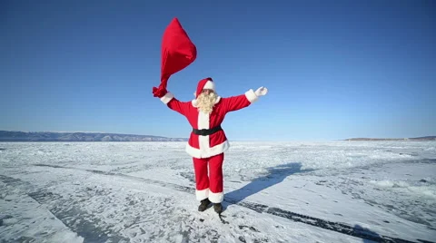 Dancing santa claus Stock Footage 42691676