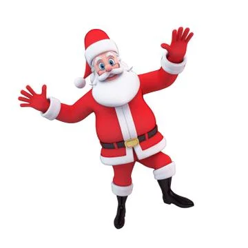 Dancing santa Stock Illustration