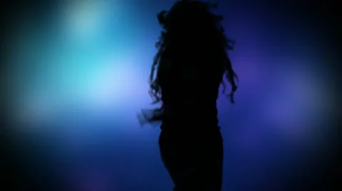 Dancing silhouette Stock-Footage 12340027