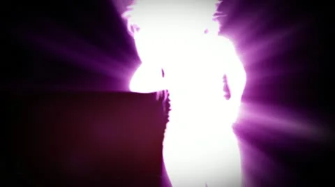 Dancing silhouette Stock Footage