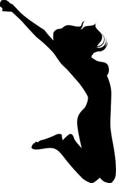 Dancing silhouette 스톡 일러스트