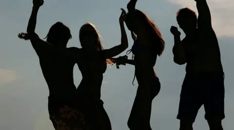 Dancing silhouettes 스톡 동영상 11532367