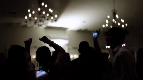 Dancing Silhouettes Stock Footage 73836871