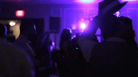 Dancing Silhouettes at Wedding Video stock 45937756