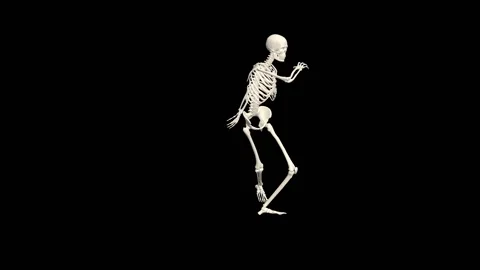 Dancing Skeleton 3D. 3D Skeleton Dance A... | Stock Video | Pond5