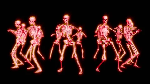 Dancing Skeleton 3D. Vídeo Stock 219685164