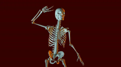 Dancing skeleton animation Stock Footage 23140507