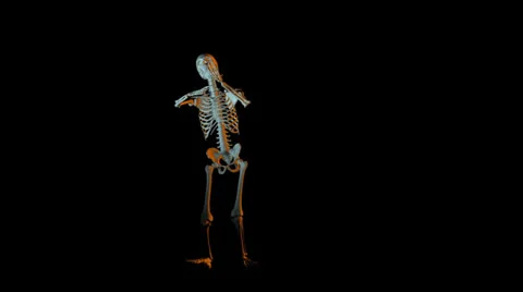 Dancing skeleton animation Stock Footage 23140529