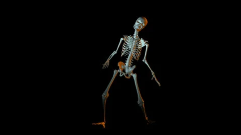 Dancing skeleton animation Stock Footage 23140566