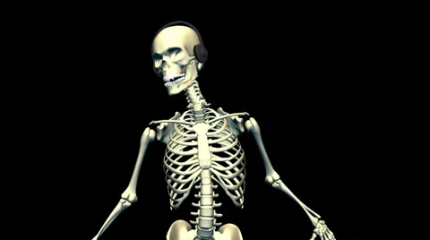Dancing Skeleton Stock Footage