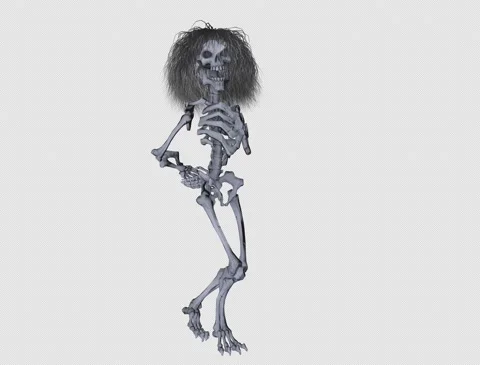 Dancing Skelleton Video stock 139591209
