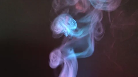 Dancing smoke plume Stockbeeldmateriaal 42747937