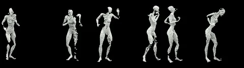 Dancing sphere many 1min Stock Footage 335795239