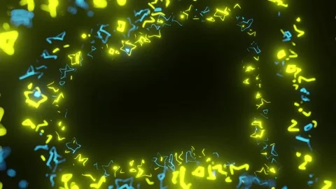 Dancing Stars Frame Motion Graphics Background Stock Footage 221874133