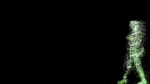 Dancing Strip Particles Stock-Footage 110604262