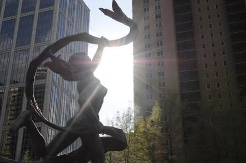 Dancing in the Sun Foto stock