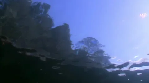 Dancing Sunlight From Under the White Sea in Russia Stock Footage 323157977