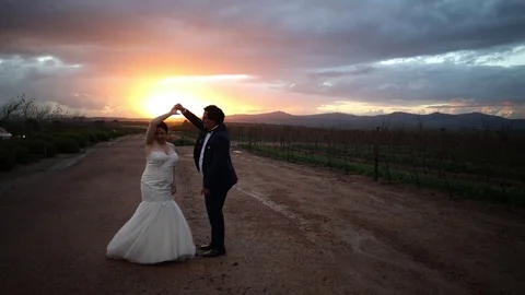 Dancing at Sunset Stock-Footage 114881349