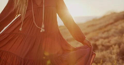 Dancing at sunset Stock Footage 121871322