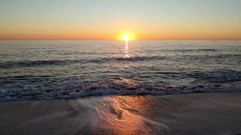 Dancing with the Sunset A Spellbinding Display of Nature's Art Stock Footage 243513345