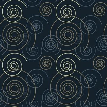 Dancing swirl seamless pattern イラスト素材