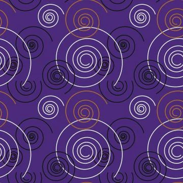 Dancing swirl seamless pattern 스톡 일러스트