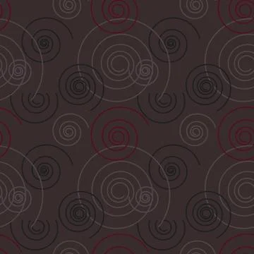 Dancing swirl seamless pattern 库存插图