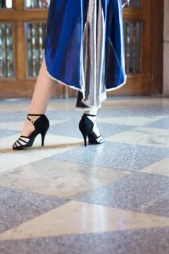 Dancing tango dancer Stock Photos