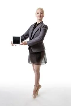 Dancing with technology Foto stock