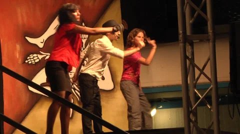 Dancing teens Stock Footage 30414682