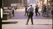 Dancing Traffic Cop Policeman Directs Traffic 1970S Vintage Film Home Movie 792 Stock Footage