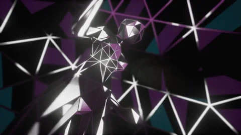 Dancing Triangle Girl #4 Stock Footage 53506286