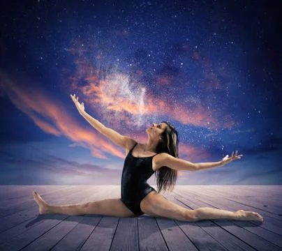 Dancing under the stars Foto stock