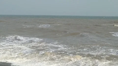 Dancing Waves at morning Sea Stock Footage 108333475