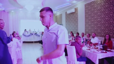 Dancing at the wedding banquet Stock Footage 201358551