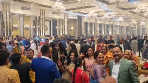 Dancing at the Wedding Stock Footage 302828085