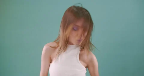 Dancing while chewing Stock Footage 161059342