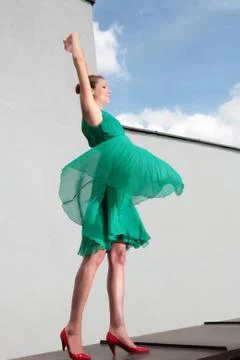 Dancing with wind Foto stock