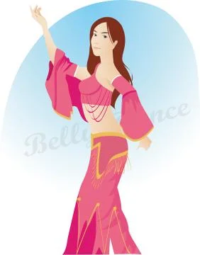 Dancing woman Stock Illustration