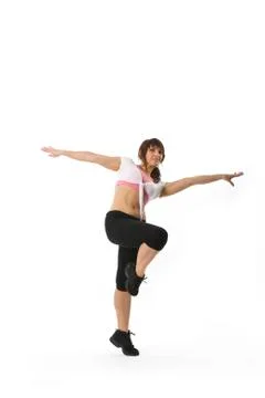 Dancing woman Stock Photos