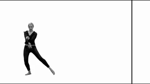 Dancing women isolated on white background dance 動画素材 25146591