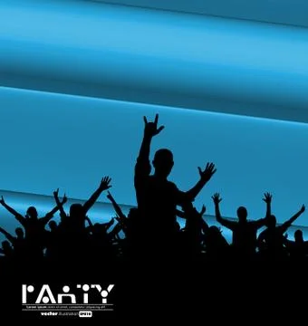 Dancing young people. Vector 스톡 일러스트