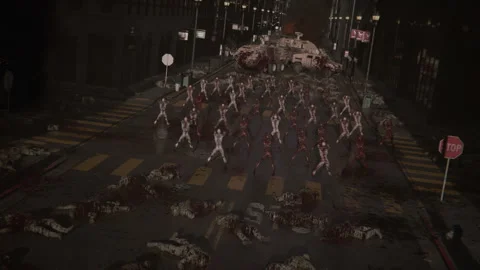 Dancing Zombies Video stock 287911598